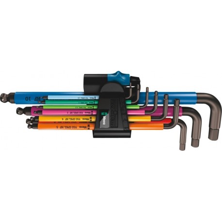 Jeu clé allen 9Pièces . Multicolor HF Wera