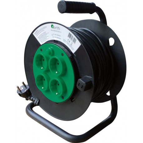 Enrouleur électrique plastique 25m H05VV-F3G1,5 FORTIS