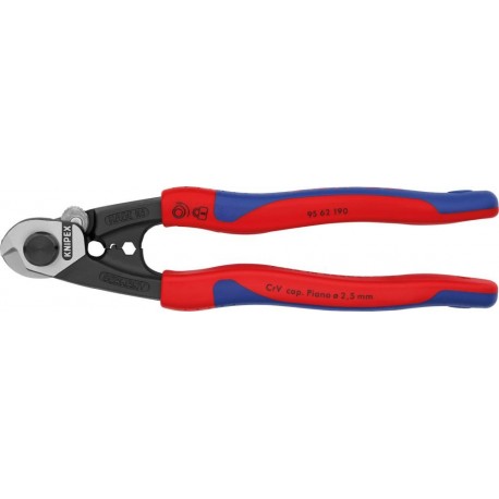 Pince coupante 190mm poli 2K Knipex