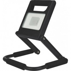 Spot LED Batterie 10 W 700 lumens, pliable, aluminium, W, noir, 24.2 x 21,5 x 2,5 cm