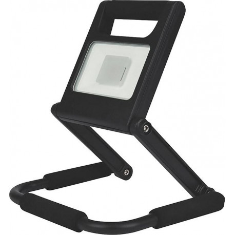 Spot LED Batterie 10 W 700 lumens, pliable, aluminium, W, noir, 24.2 x 21,5 x 2,5 cm