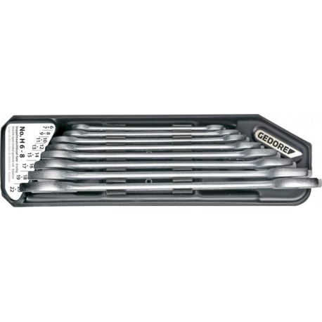 Jeu de clé plate 8 Pièces  6-22mm Halt.Gedore