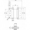 Charnières Nr.33 Acier nickel 125mm