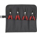 Pince à circlips de précision-Set 4Pièces .en sac enroulé Knipex