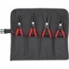 Pince à circlips de précision-Set 4Pièces .en sac enroulé Knipex