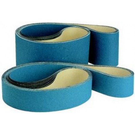 Bande abrasive, de 30 x 533 mm, corindon au zirconium, Grain : 60