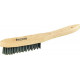Brosse métallique à main, fil d'acier, Nombre de rangées : 3