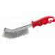 Brosse universelle, ondulée, Nombre de rangées : 1, Garniture Fil d'acier, Epaisseur du fil 0,30 mm, Modèle : ondulé