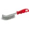 Brosse universelle, ondulée, Nombre de rangées : 1, Garniture Fil de laiton, Epaisseur du fil 0,30 mm, Modèle : ondulé