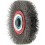 Brosse circulaire, fil d'acier de 0,3 mm, ondulé, Ø de la brosse : 178 mm, Epaisseur du fil 0,30 mm, Larg. : de travail 32 mm, Vitesse maxi. : 6000 tr/mn