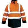 Parka M-Safe Multinorm orange-bleu, Taille L