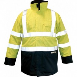 Parka M-Safe Multinorm jaune-bleu, Taille M