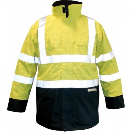 Parka M-Safe Multinorm jaune-bleu, Taille M