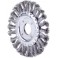 Brosse circulaire, fil d'acier inoxydable, torsadé, Ø de la brosse : 125 mm, Epaisseur du fil 0,50 mm, Larg. : de travail 13 mm