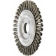 Brosse circulaire, torsadée, modèle très étroit, Ø de la brosse : 115 mm, Epaisseur du fil 0,5 mm, Larg. : de travail 6 mm, Vitesse maxi. : 12500 tr/mn