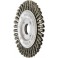 Brosse circulaire, torsadée, modèle très étroit, Ø de la brosse : 125 mm, Epaisseur du fil 0,5 mm, Larg. : de travail 6 mm, Vitesse maxi. : 12500 tr/mn