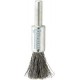 Brosse-pinceau, fil d'acier inoxydable, ondulé, Ø de la brosse : 30 mm, Long. de la garniture 25 mm, Epaisseur du fil 0,30 mm, Vitesse maxi. : 15000 tr/mn
