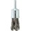 Brosse-pinceau, fil d'acier inoxydable torsadé, Ø de la brosse : 20 mm, Long. de la garniture 29 mm, Epaisseur du fil 0,26 mm, Vitesse maxi. : 22000 tr/mn