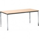 Table 2000x800 mm chrom / hêtre