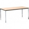 Table 2000x800 mm chrom / hêtre