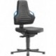 Chaises bureau 1 Patin en cuir K bleu