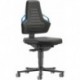 Chaises bureau 2 Roue Polster Poignée bleu