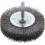 Brosse circulaire pour outils, fils ondulés, Ø de la brosse : 80 mm, Epaisseur du fil 0,30 mm, Larg. : de travail 19 mm, Vitesse maxi. : 12000 tr/mn