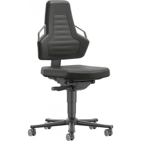 Chaises bureau 2 Roue Polster Poignée antharazit