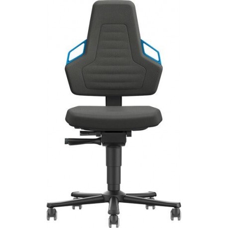 Chaises bureau 2 Roue K-CuirPoignée bleu