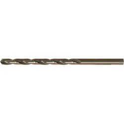 Foret hélicoïdal avec queue cylindrique longue, en acier à coupe rapide, type N, DIN 340, profil rectifié, surface traitée à la vapeur, Ø h8 : 1,00* mm