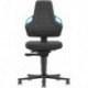 Chaises bureau 2 Roue mousse Poignée bleu