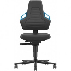 Chaises bureau 2 Roue mousse Poignée bleu