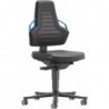 Chaises bureau 2 Roue mousse Poignée bleu