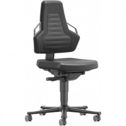 Chaises bureau 2 Roue mousse Poignée gris anthrazite