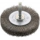 Brosse circulaire pour outils, fil d'acier inoxydable, ondulé, Ø de la brosse : 70 mm, Epaisseur du fil 0,20 mm, Larg. : de travail 18 mm