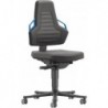 Chaises bureau 2 Roue Supertec Poignée bleu