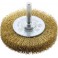 Brosse circulaire pour outils, fil de laiton, ondulé, Ø de la brosse : 50 mm, Epaisseur du fil 0,20 mm, Larg. : de travail 17 mm