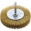 Brosse circulaire pour outils, fil de laiton, ondulé, Ø de la brosse : 50 mm, Epaisseur du fil 0,20 mm, Larg. : de travail 17 mm