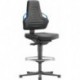 Chaises bureau 3 Patin en cuir K bleu