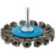 Brosse circulaire pour outils, fil d'acier torsadé, Ø de la brosse : 75 mm, Epaisseur du fil 0,50 mm, Larg. : de travail 8 mm, Vitesse maxi. : 20000 tr/mn