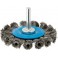 Brosse circulaire pour outils, fil d'acier torsadé, Ø de la brosse : 75 mm, Epaisseur du fil 0,50 mm, Larg. : de travail 8 mm, Vitesse maxi. : 20000 tr/mn
