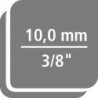 Clé à douilles. 1/4+3/8"50Pièces . D30 TX20U-20Gedore