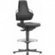 Chaises bureau 3 Patin mousse Poignée gris anthrazite