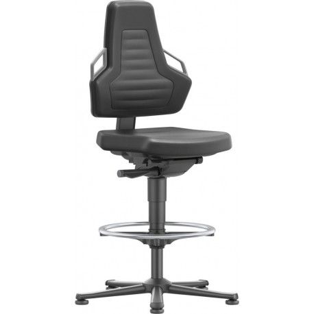 Chaises bureau 3 Patin mousse Poignée gris anthrazite