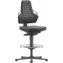Chaises bureau 3 Patin Supertec Poignée gris anthrazite