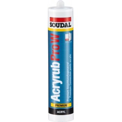 Acrylique Pro-W Premium- Acryl 310ml, gris SOUDAL(Par 15)