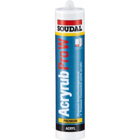 Acrylique Pro-W Premium- Acryl 310ml, gris SOUDAL(Par 15)