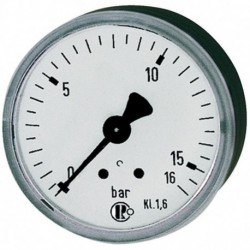 Manomètre arrière centré 50mm 0-4bar F1/4" RIEGLER 1 PCS