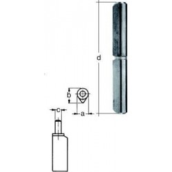 Charnière U 100x16x8 mm (Par 24)