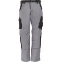Pantalon de travail Bruno, 300 g/qm, Taille  48, gris/noir